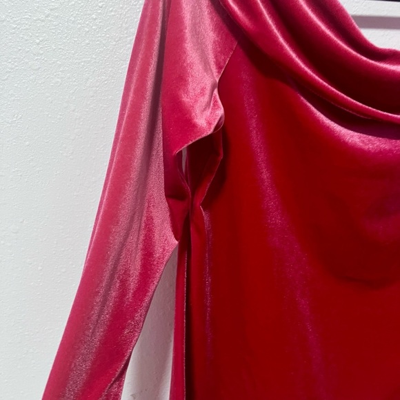 Soft Surroundings Pink Draped Blouse LARGE - Picture 5 of 7